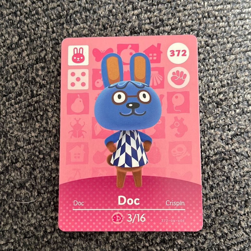 Doc Animal Crossing Amiibo card